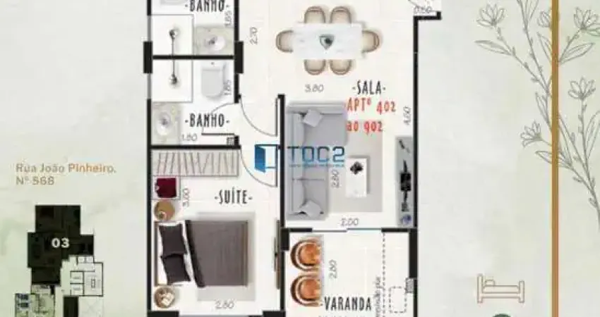 Apartamento garden com 2 suítes à venda, 124 m² por r$ 769.000 - jardim glória - juiz de fora/mg