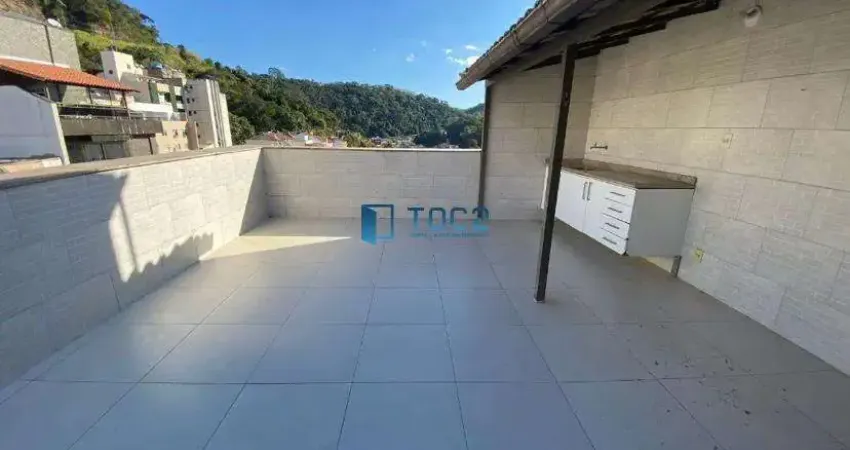 Linda cobertura no vale do ipê,  com 3 quartos, suíte e vaga à venda por r$ 520.000 - juiz de fora/mg
