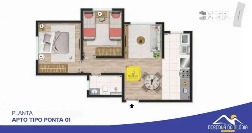 Apartamento com 2 dormitórios à venda, 55 m² por R$ 226.000,00 - Morro da Glória - Juiz de Fora/MG