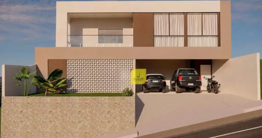 Casa com 4 quartos (2suítes), espaço gourmet, quintal e 4 vagas, no condomínio bosque do lago