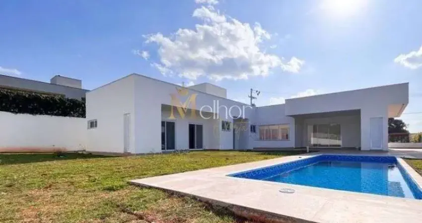 Loteamento retiro recanto tranquilo - casa térrea com 3 suítes, piscina e varanda gourmet em condomínio fechado em atibaia