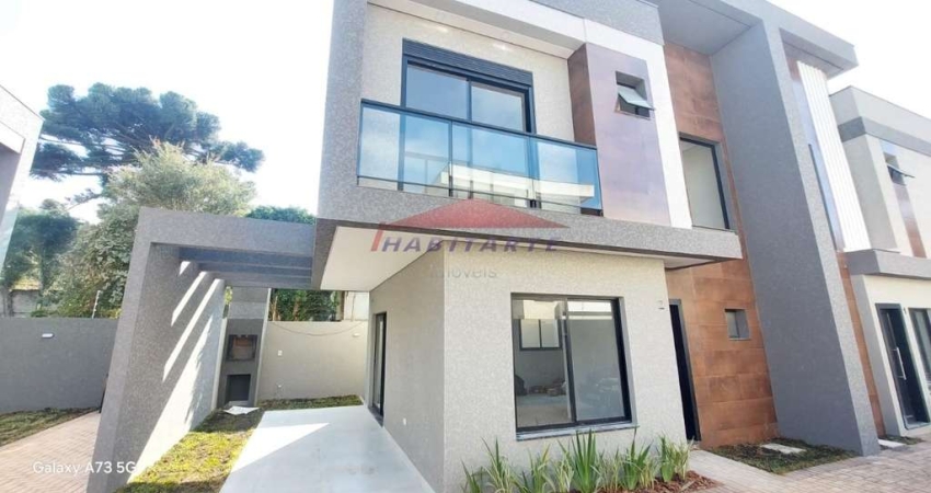 Imperdível sobrado à venda em Curitiba-PR, bairro Uberaba: 3 quartos, 1 suíte, 2 salas, 3 banheiros, 1 vaga de garagem, 95,53m².