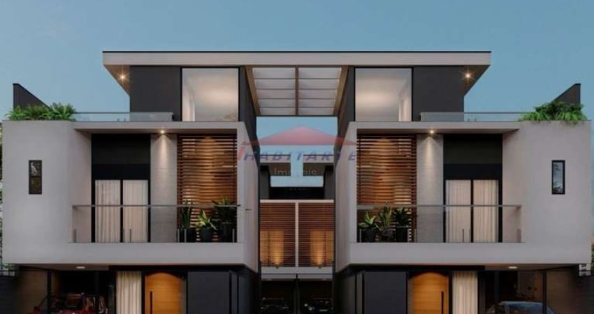 Sobrado à venda em fase de construção em Curitiba-PR, Jardim das Américas: 3 suítes, 1 sala ampla, 4 banheiros, 2 vagas, 148,49m².