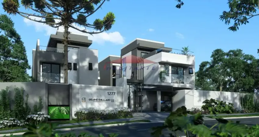 Sobrado à venda em cristo rei, curitiba-pr: 3 quartos, sendo 3 suítes, sala e cozinha amplas, 4 banheiros, 2 vagas, 187,22 m².