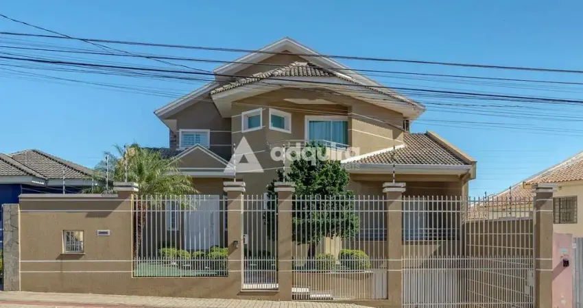 Casa à venda e locação 4 Quartos, 1 Suite, 3 Vagas, 436.8M², Jardim Carvalho, Ponta Grossa - PR
