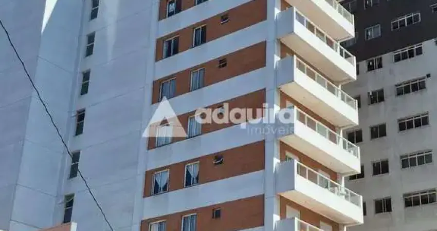 Apartamento semimobiliado para locação 2 quartos, 1 suite, 1 vaga, no centro, ponta grossa - pr