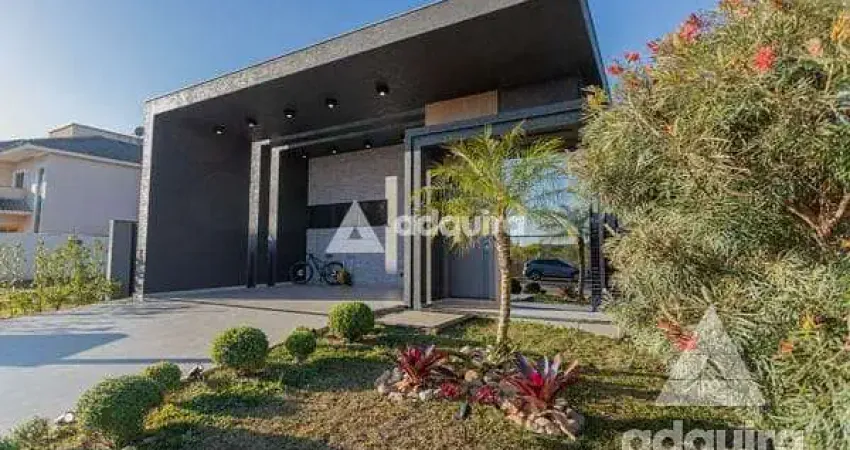Casa térrea de esquina à venda 2 Suites, 2 Vagas, Terras Alphaville, Jardim Carvalho, Ponta Grossa