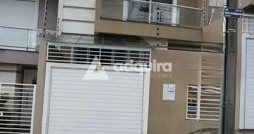 Sobrado semimobiliado à venda em oficinas, com 3 quartos, sendo 1 suíte ponta grossa, pr