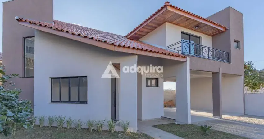 Sobrado para venda e locação, 4 quartos, 2 vagas de garagem, Jardim Carvalho, Ponta Grossa, PR