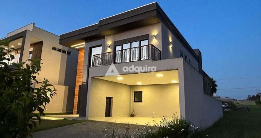 Casa em condomínio fechado com 3 quartos à venda na Rua João Silvio de Lara Machado, Jardim Carvalho, Ponta Grossa