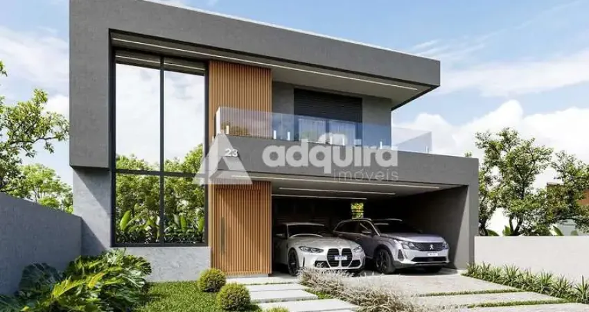 Casa à venda no Condomínio Villa Toscana, com 3 suítes e 2 vagas de garagem, em Ponta Grossa, PR