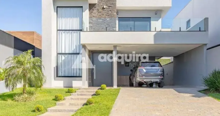 Casa à venda, Jardim Carvalho, Condomínio Fontana Di Trevi, Amplo terreno, Ponta Grossa, PR