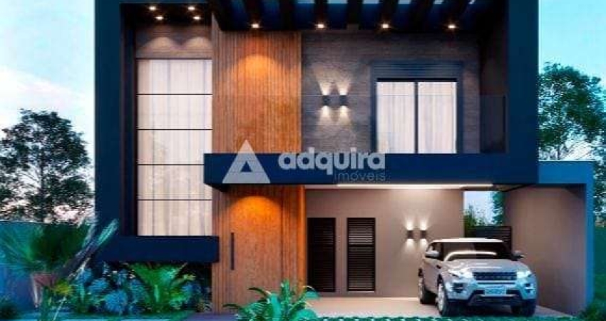 Casa em condomínio fechado com 3 quartos à venda na Rua João Silvio de Lara Machado, Jardim Carvalho, Ponta Grossa