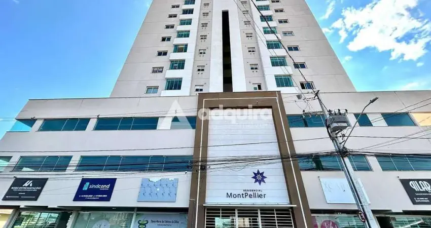Apartamento à venda, Ed. Mont Pellier, andar alto, 2 vagas de garagem, Nova Rússia, Ponta Grossa, P