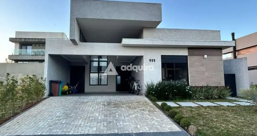 Casa em condomínio fechado com 3 quartos à venda na Rua João Silvio de Lara Machado, Jardim Carvalho, Ponta Grossa