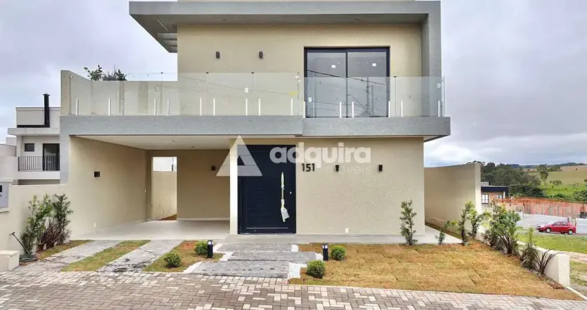 Casa condomínio bosque mistral à venda, jardim carvalho, ponta grossa, pr