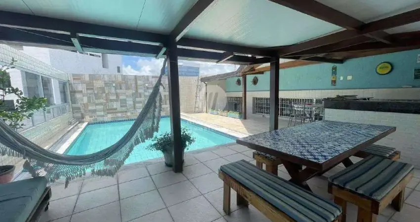 Cobertuda duplex à venda com 06 quartos sendo 03 suítes, 493,14 m², 03 vagas em boa viagem, recife-pe.