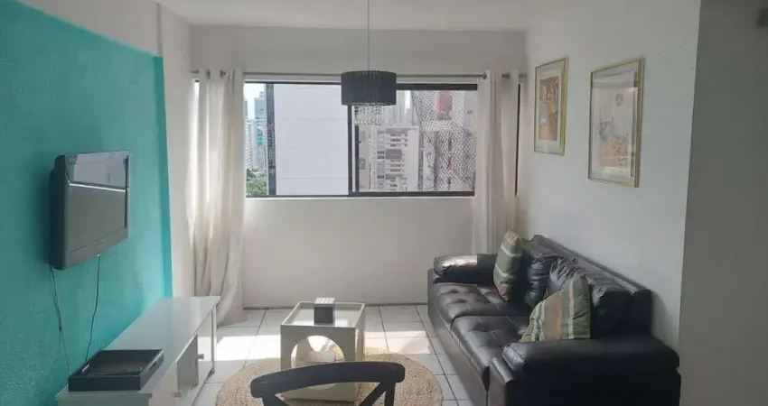 Flat à venda com 01 quarto, 42,12 m² em Boa Viagem, Recife-PE.