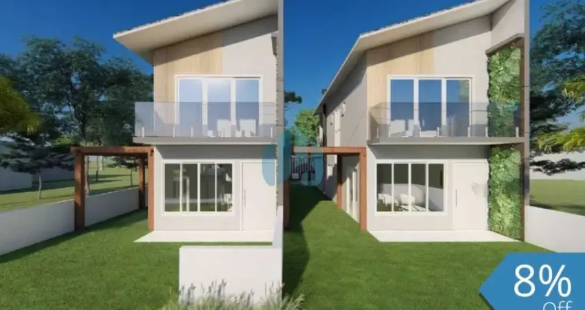 Belas casas localizadas no loteamento quinta das palmeiras, campo duna | garopaba - sc