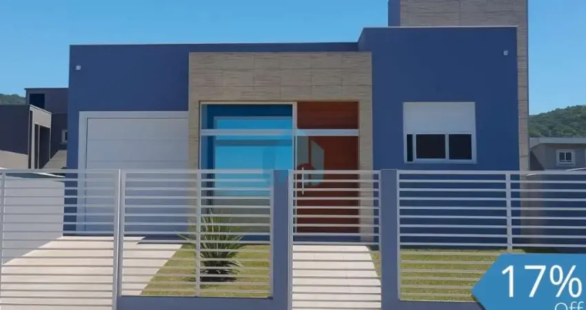 Bela casa nova localizada no loteamento quinta dos açores, ambrósio | garopaba - sc