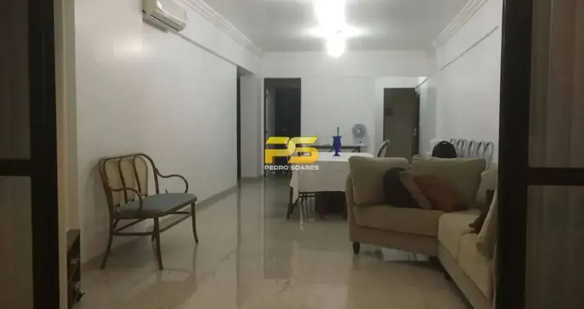 Excelente apartamento com 220m² mobiliado no bairro de manaira em joão pessoa - pb