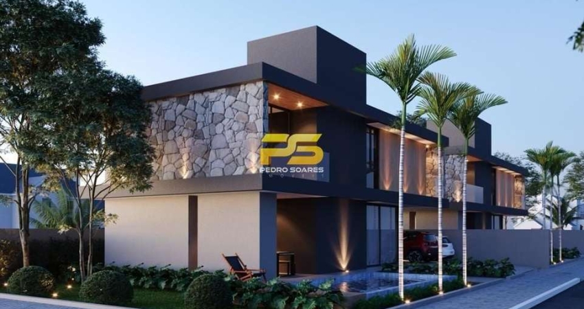 Lançamento 2025! Maravilhosa Casa Nova de 1º andar no Cabo Branco