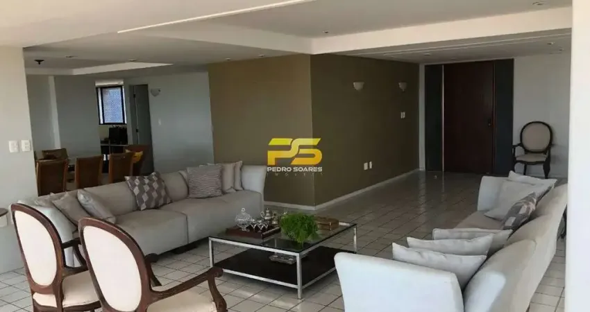 Apartamento 250m2  com 04  quartos no joão agrípino  para locação por 5.800,00