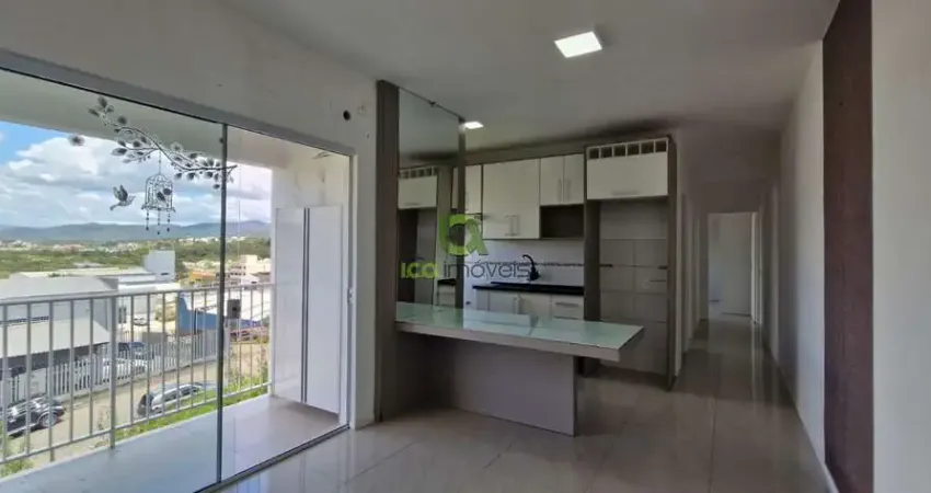 Apartamento 2 dormitórios, sacada com churrasqueira e vaga coberta em areias são josé sc