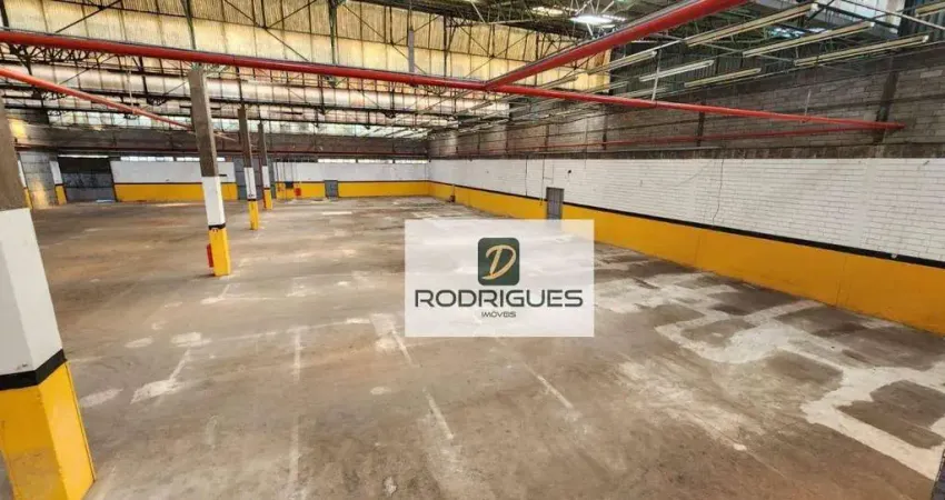 Galpão, 4975 m² - venda por r$ 12.500.000 ou aluguel por r$ 90.000/mês - jardim ruyce - diadema/sp