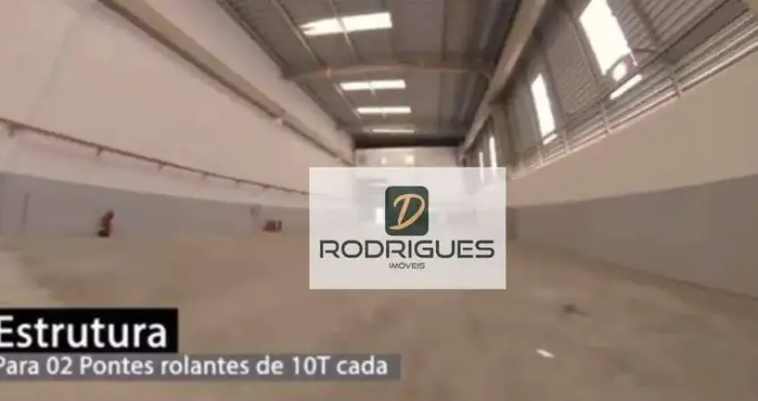 Galpão para alugar, 1300 m² por r$ 40.000,00/mês - parque são vicente - mauá/sp