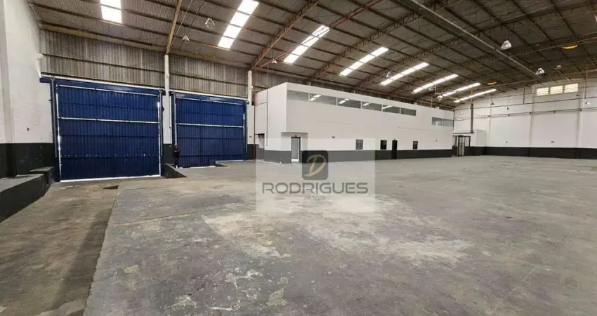 Galpão para alugar, 1800 m² por r$ 40.000,00/mês - serraria - diadema/sp