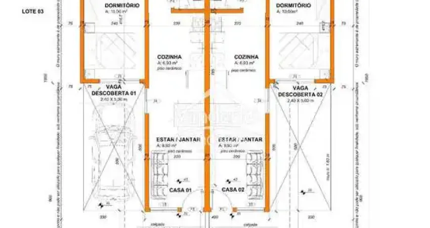 Casa geminada no Vale Verde com 02 quartos,  Bela Vista em Palhoça - SC