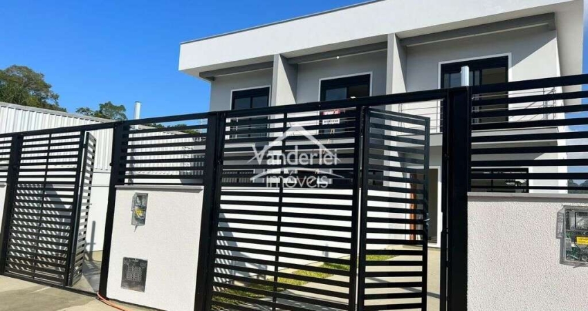 Sobrado no loteamento Shutz com 02 quartos, sendo 01 suíte no bairro Aririu em Palhoça - SC