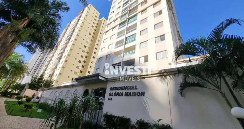 Apartamento com 3 dormitórios para alugar, 72 m² - alto da glória - goiânia/go