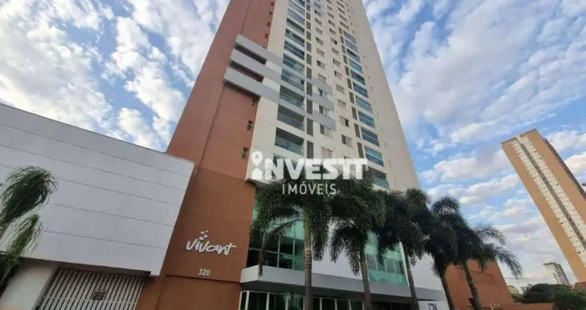 Apartamento com 1 dormitório para alugar, 50 m² - setor marista - goiânia/go