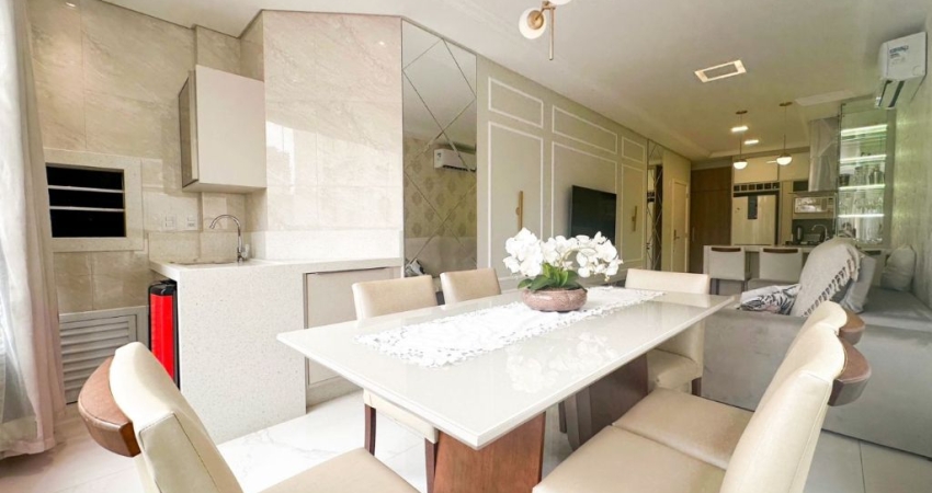 Alugo Lindo Apartamento Mobiliado, 03 Suítes - Meia Praia