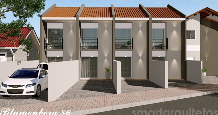 Vendo Sobrados na Planta, 02 Quartos - Bairro Itoupava Central