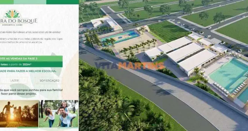 Lote à venda com 252m² em são pedro da aldeia/rj por r$ 125.000,00