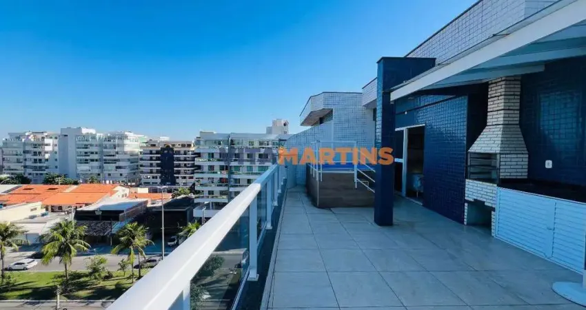 Cobertura duplex com 4 quartos (2 suítes) para aluguel fixo no braga em cabo frio/rj por r$3.500 + taxas