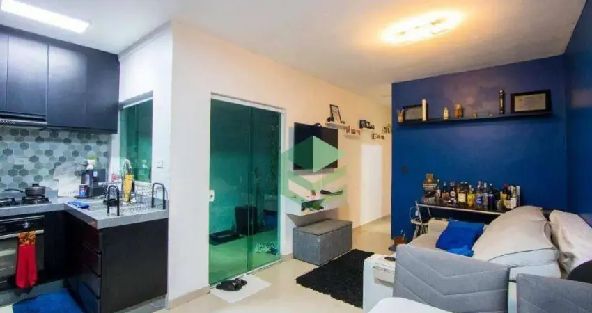 Apartamento com 2 dormitórios à venda, 57 m² por r$ 375.000 - vila pires - santo andré/sp