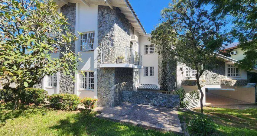 Casa com 5 dormitórios, 566 m² - venda por r$ 4.300.000,00 ou aluguel por r$ 15.000,00/mês - itaguaçu - florianópolis/sc