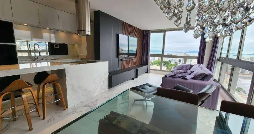 Apartamento com 3 dormitórios para alugar, 110 m² por r$ 12.980/mês - centro - florianópolis/sc