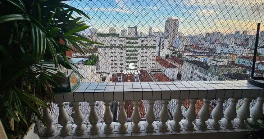 Apartamento com 3 quartos (01 suíte), próximo ao c2, em santos