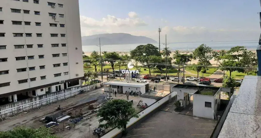 Apartamento de 2 quartos, sacada, vista mar - gonzaga, santos
