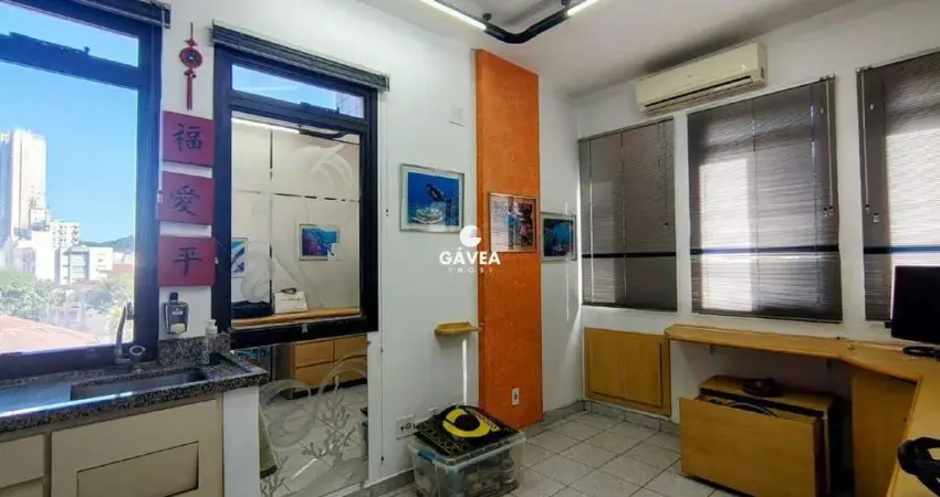 Conjunto comercial/sala para aluguel no vila mathias em santos.