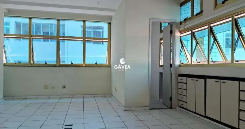 Conjunto comercial/sala para aluguel no gonzaga em santos.