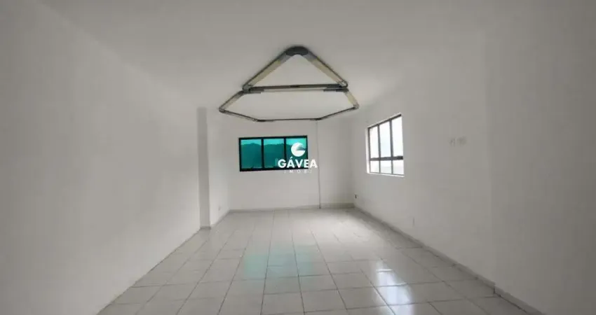 Conjunto comercial/sala para aluguel no vila mathias em santos.