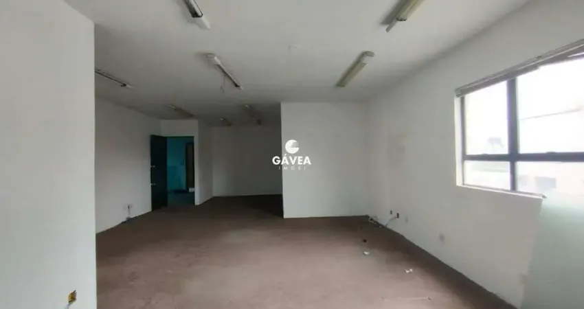 Conjunto comercial/sala para aluguel no vila mathias em santos.