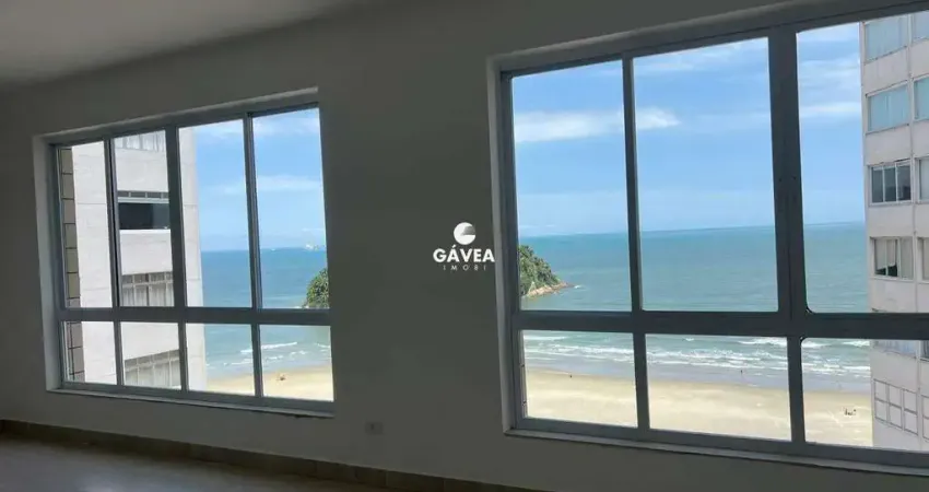 Apartamento 3 quartos à venda em santos – frente, vista mar, 2 vagas
