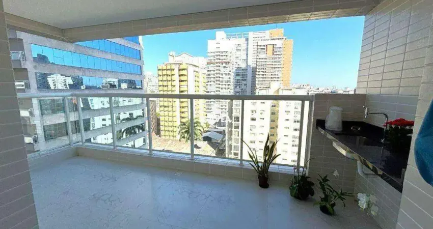 Apartamento com 2 quartos à venda no Gonzaga, Santos 